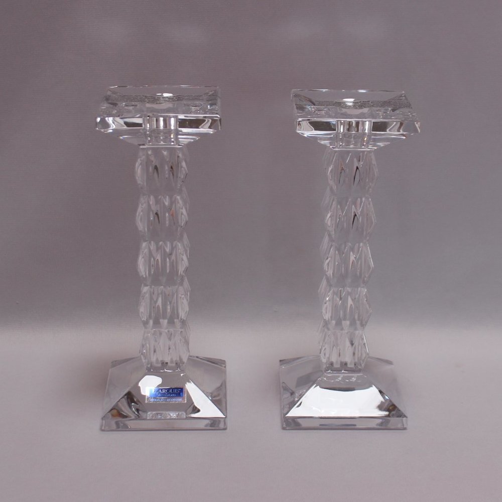 Marquis by Waterford Made in Slovenia Crystal Candlesticks